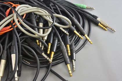 various-Huge lot stereo 1/4 inch jack leads